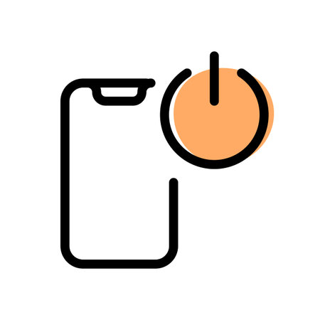 Cell phone switch on and off function button