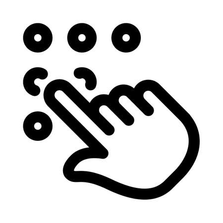 Num lock touchpad isolated on white backgroundのイラスト素材