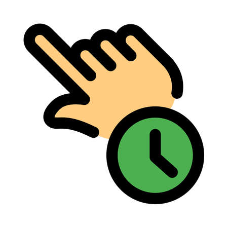 Wait time for processing for touch screen displayのイラスト素材