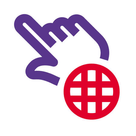 Touch screen access to the world wide web internet connectivityのイラスト素材