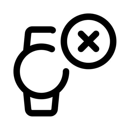 Delete Smartwatch application from control center layoutのイラスト素材