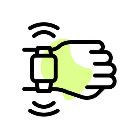 Advance digital smartwatch with signal module sensorsのイラスト素材