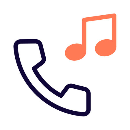 Music play on modern cell phone deviceのイラスト素材