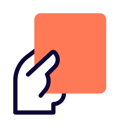 Holding paper or receipt isolated on a white backgroundのイラスト素材