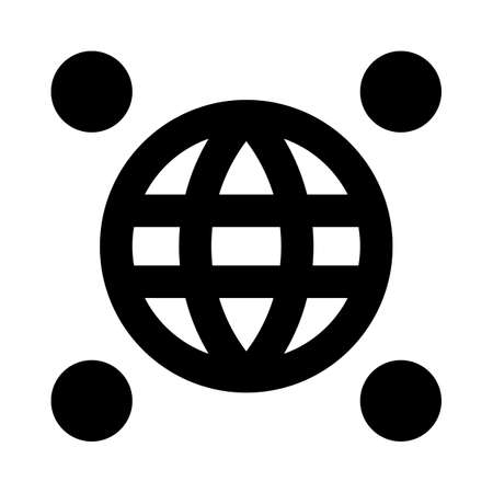 Internet browser logotype isolated on a white backgroundのイラスト素材