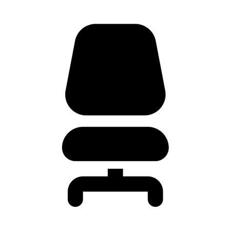 Revolving with comfortable back recliner support office chairのイラスト素材