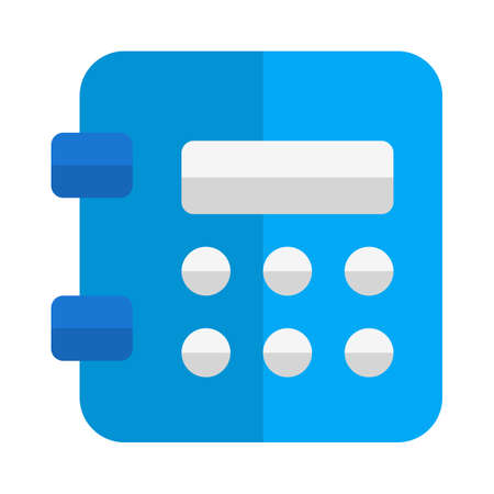 Safety box with pin locking and unlocking supportのイラスト素材