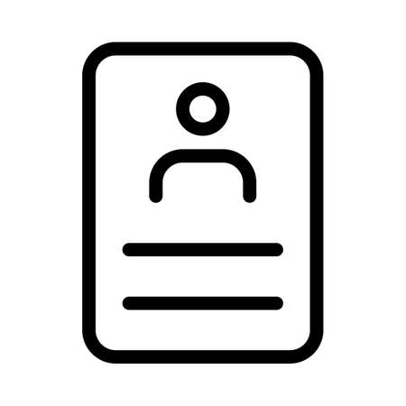 Employee profile card cum identification card of a corporate industryのイラスト素材