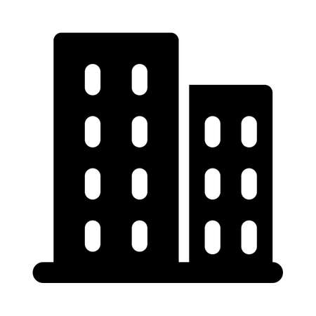 Prime location skyscraper huge office building layoutのイラスト素材