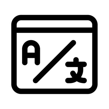 Landing page with a online translate facilityのイラスト素材
