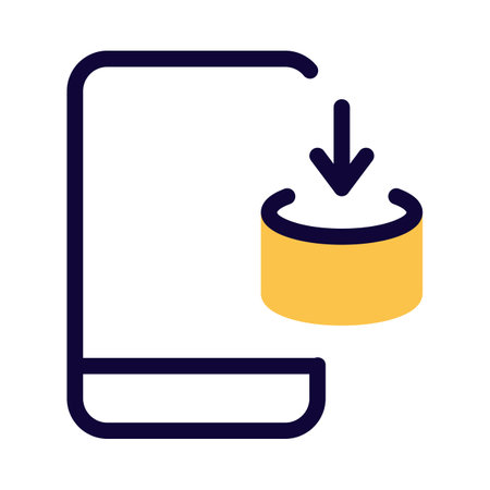 Mobile downloads section into an  operating systemのイラスト素材