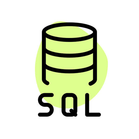 Structured query language a standard computer language in serverのイラスト素材