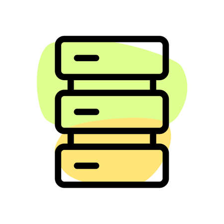 Modern high storage of a delicate server for enterprisesのイラスト素材