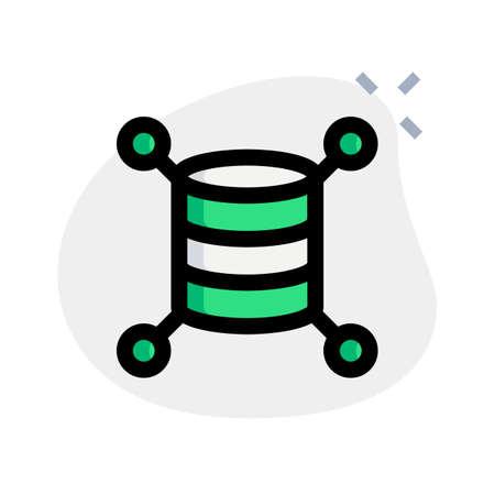 Backup hosted network of an medium size enterprise networkのイラスト素材