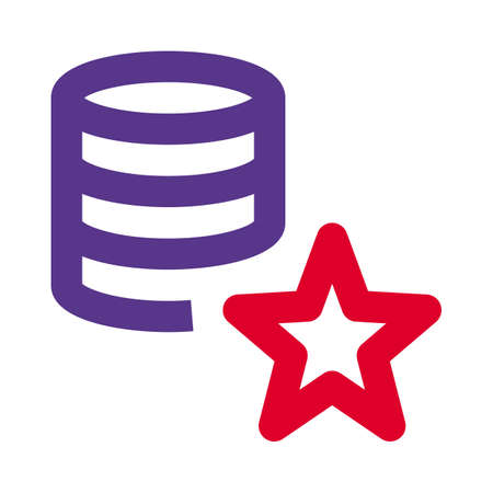 Star rated local storage backup network deviceのイラスト素材