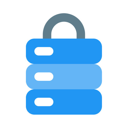 Server with admin access locked isolated on white backgroundのイラスト素材