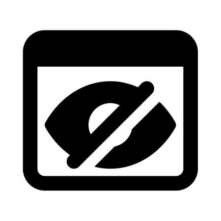 Web or content not online with preview off logotypeのイラスト素材