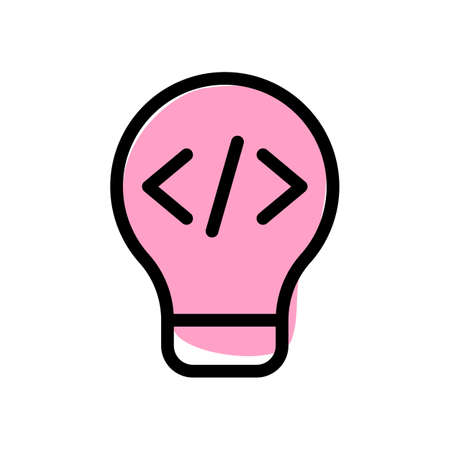 Ideas for application programming isolated on a white backgroundのイラスト素材