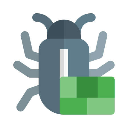 Firewall security attack with bugs in programming the systemのイラスト素材