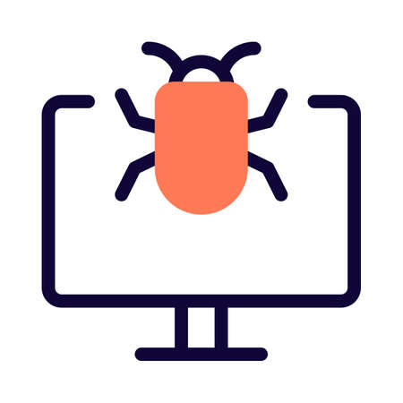 Programming bug crashes personal computer file systemのイラスト素材