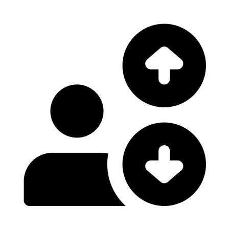 User online ranking up and down arrowsのイラスト素材