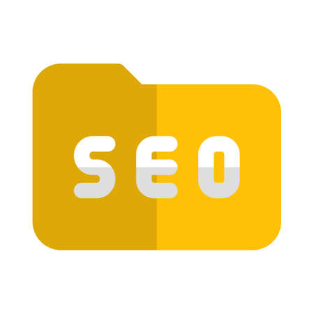 Seo folder with all tools and tweak isolated on a white backgroundのイラスト素材