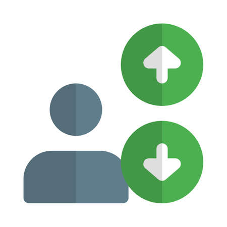 User online ranking up and down arrowsのイラスト素材