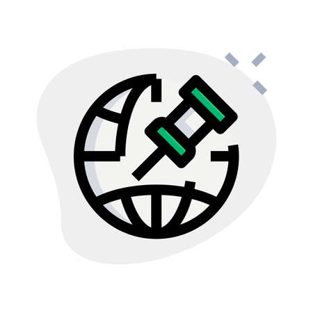 Pin preferred saved location for faster accessのイラスト素材