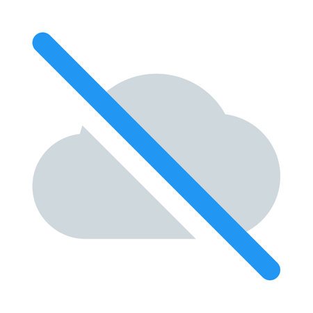 Cloud computing server offline isolated on a white backgoundのイラスト素材