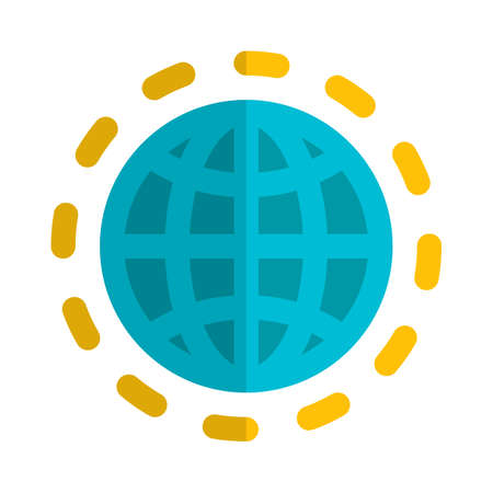 Worldwide connection of internet isolated on a white backgroundのイラスト素材