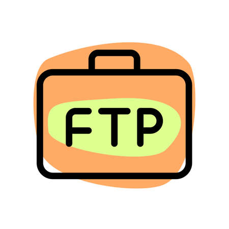 Business file transfer protocol client application logotypeのイラスト素材