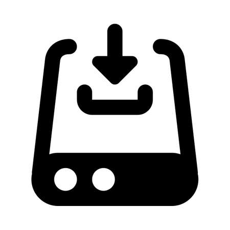 File downloaded from server computer isolated on white backgroundのイラスト素材