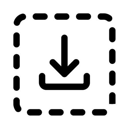 Drag button to download isolated on white backgroundのイラスト素材