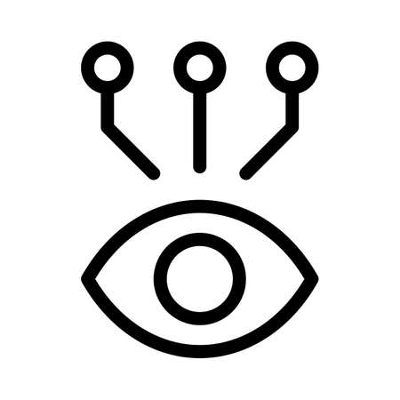 Live integration with multiple nodes connected isolated on a white backgroundのイラスト素材