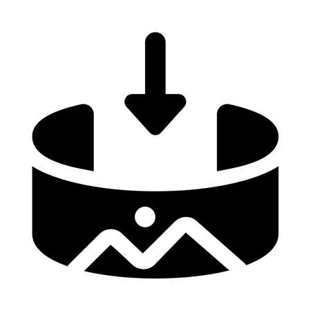 Curved image display concept, technology of a future.のイラスト素材