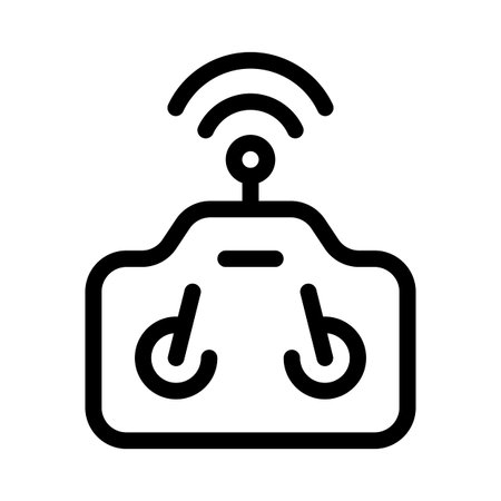 Wireless controller for flying unmanned automatic drone