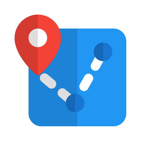 Trip of locations with smart features in a robotic technology quadcopterのイラスト素材