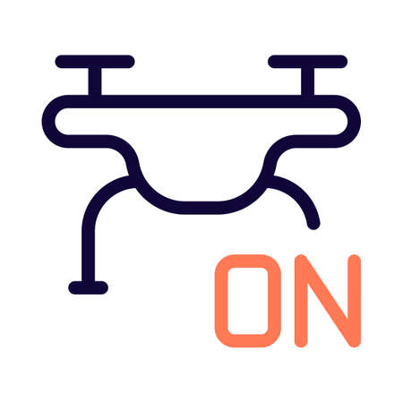 Turning on the unmanned for quadcopter layoutのイラスト素材