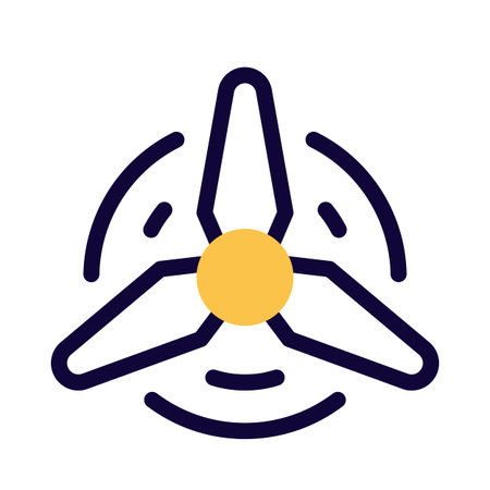 Three blades setup of a quadcopter propellerのイラスト素材