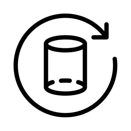 3D shape of a cylinder model being reloadedのイラスト素材