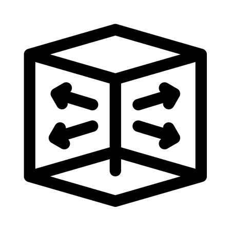 Printing of 3D material shape in outward directionのイラスト素材