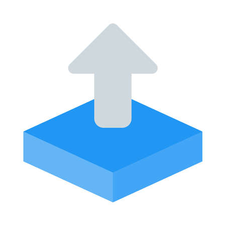 Upload file of 3D design isolated on white backgroundのイラスト素材