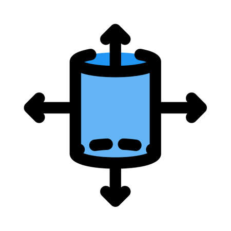 Digital three-dimensional prototype cylinder framework design layoutのイラスト素材