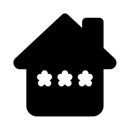 Smart home with a privacy lock can be accessed with admin passwordのイラスト素材