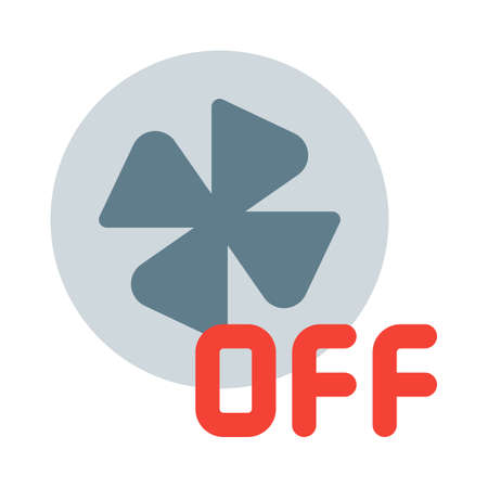 Fan turn off of a connected smart homesのイラスト素材