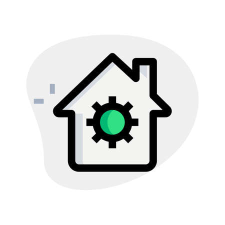 Internet connected homes with brightness control featureのイラスト素材