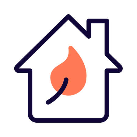 Smart home modern Eco services isolated on a white backgroundのイラスト素材