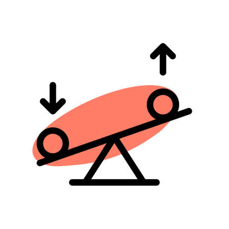 Mass of objects with forces applied on both sidesのイラスト素材