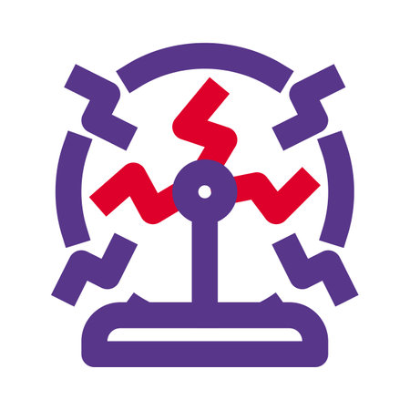 Electromagnetic waves experiment science chapter in higher educationのイラスト素材