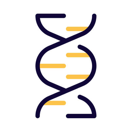 DNA structure of a human body in a round motionのイラスト素材